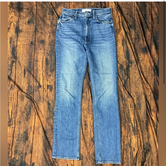 MOTHER Superior High Waisted Rider Skimp in Cowboys Don't Cry 27 - Picture 2 of 9